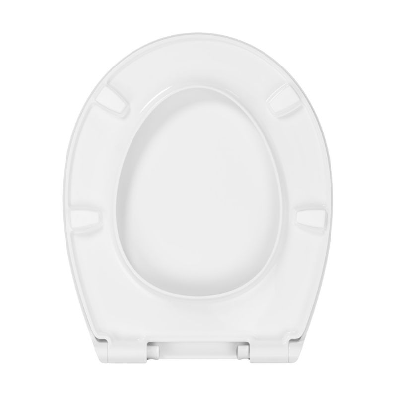 Toiletsæde Donna Duroplast Hvid Blødt Lukkende 44 x 36,5 cm