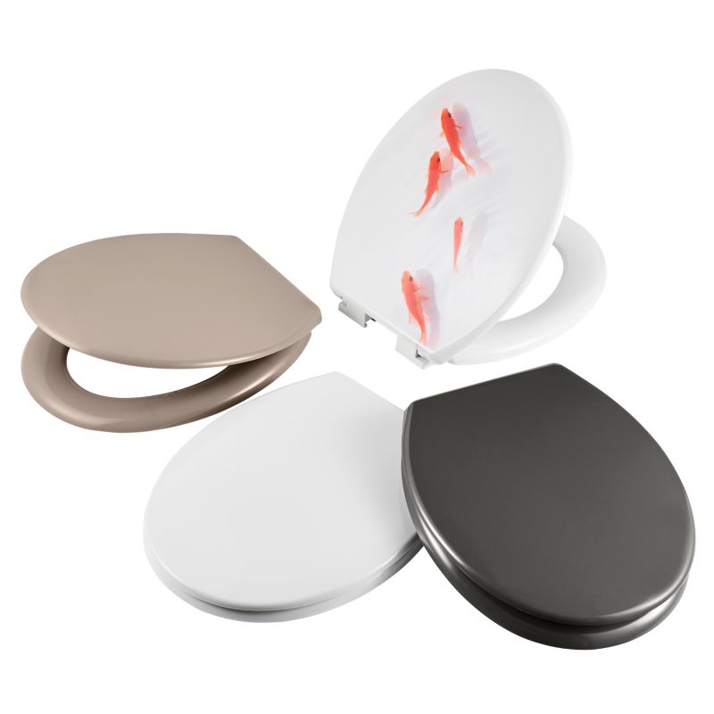 Toiletsæde Genoa Grå Wolnoopadająca 45,2 x 37,8 cm | 3663602904069