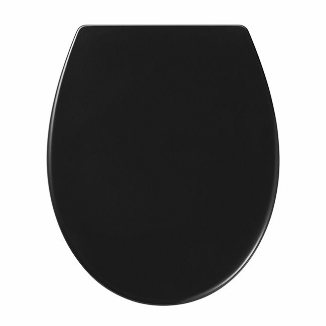 Toiletsæde Diani Duroplast Sort 44,8x37,2 cm
