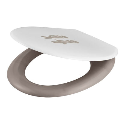 Toiletbræt Genoa 454x381 mm Hvid/Beige | HY-UF69-YZ3794