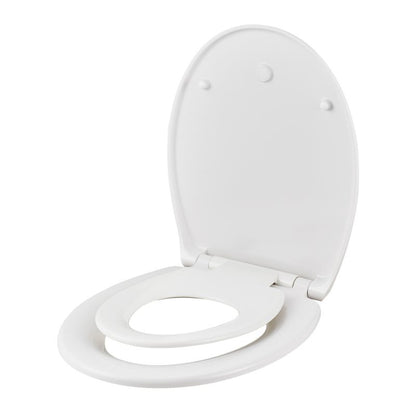 Toiletsæde Havel Hvid Duroplast med Børnesæde