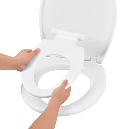 Toiletsæde Havel Hvid Duroplast med Børnesæde