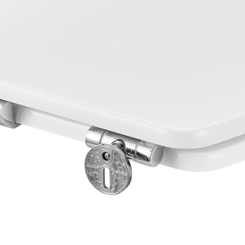 GoodHome Morava MDF wc-sæde med soft-close, hvid