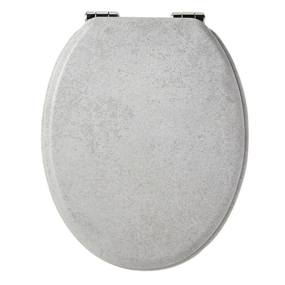 GoodHome Pilica MDF wc-sæde med soft-close i betonlook