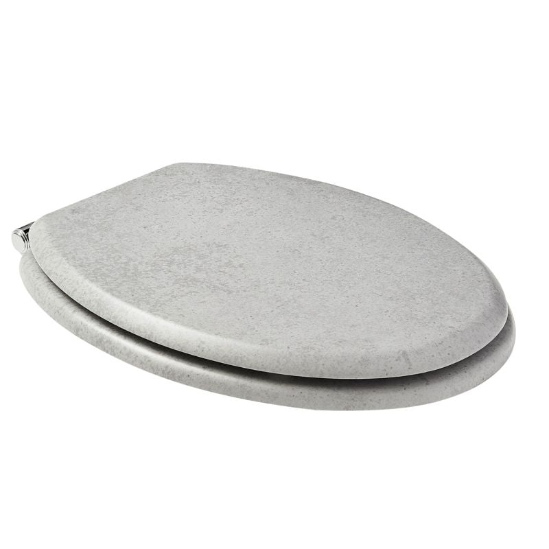 GoodHome Pilica MDF wc-sæde med soft-close i betonlook