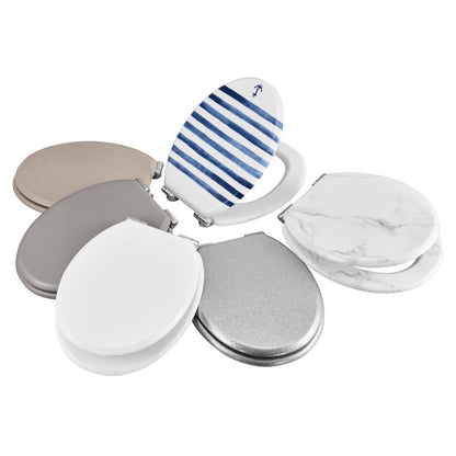 GoodHome Pilica MDF wc-sæde med soft-close i beige