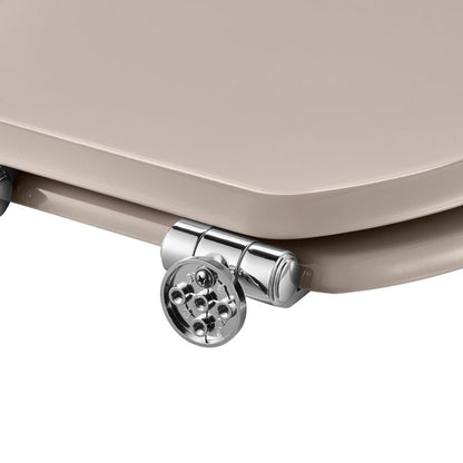 GoodHome Pilica MDF wc-sæde med soft-close i beige