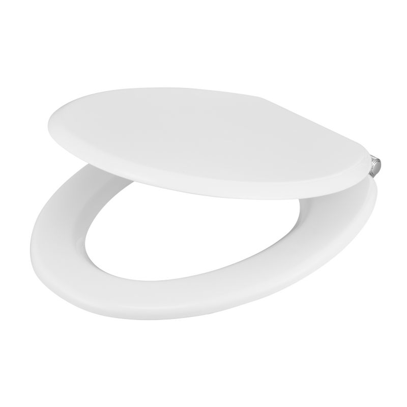 GoodHome Pilica MDF wc-sæde med soft-close, hvid
