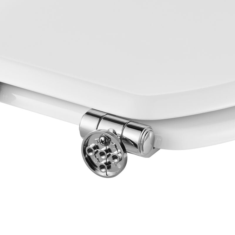GoodHome Pilica MDF wc-sæde med soft-close, hvid