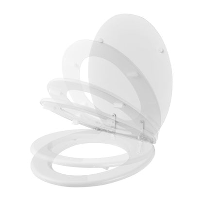 GoodHome Pilica MDF wc-sæde med soft-close, hvid