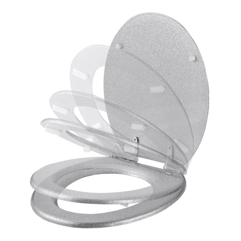 GoodHome Pilica MDF wc-sæde med soft-close og blank overflade