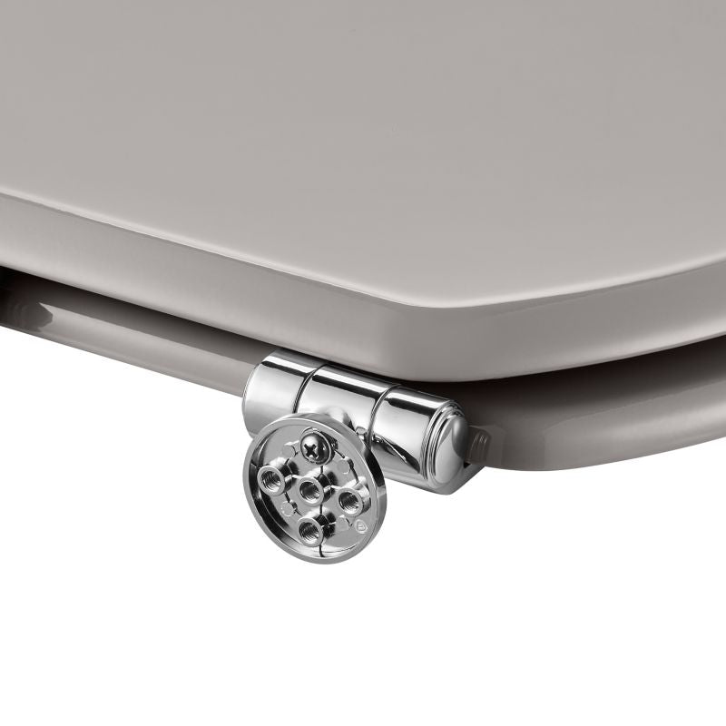 GoodHome Pilica MDF wc-sæde med soft-close i grå