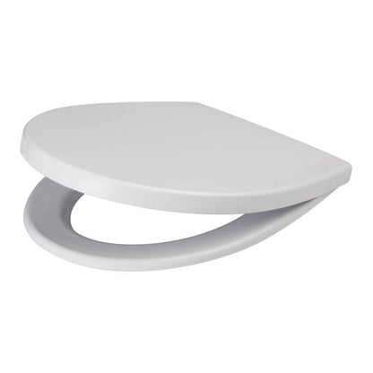 Toiletsæde Lagon Polypropylen 43,5x36,5 cm Hvid Blødt Lukkende