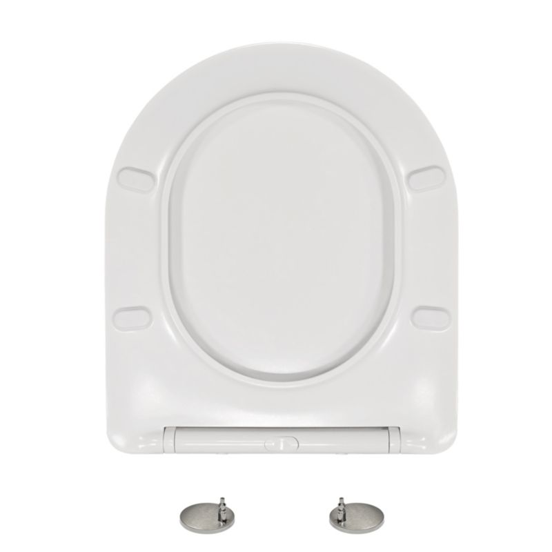 Toiletsæde Olmo Duroplast Hvid 42x36 cm med Softclose