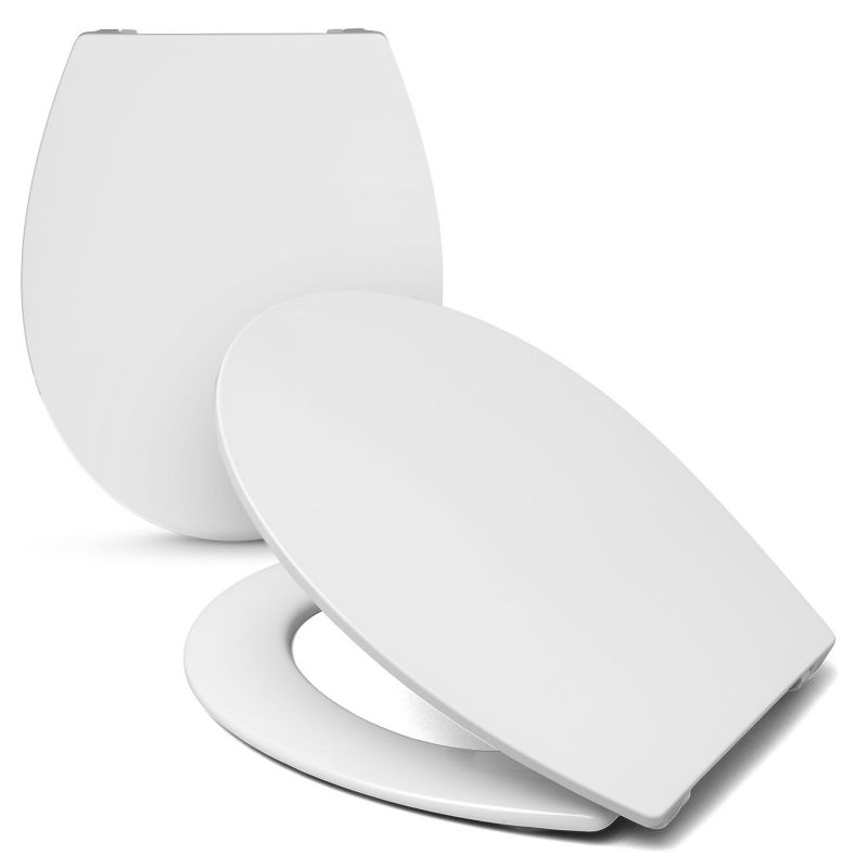 Toiletsæde Provall Hvidt Duroplast Blødt Luk 450 mm