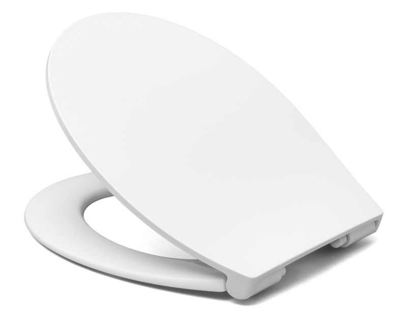 Toiletsæde Provall Hvidt Duroplast Blødt Luk 450 mm