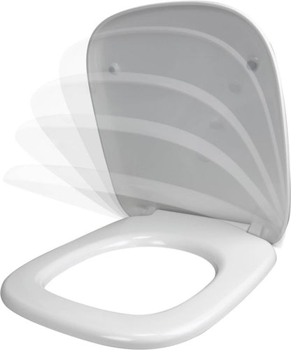 Toiletsæde Stilo Hvid Duroplast Blødt Lukkende