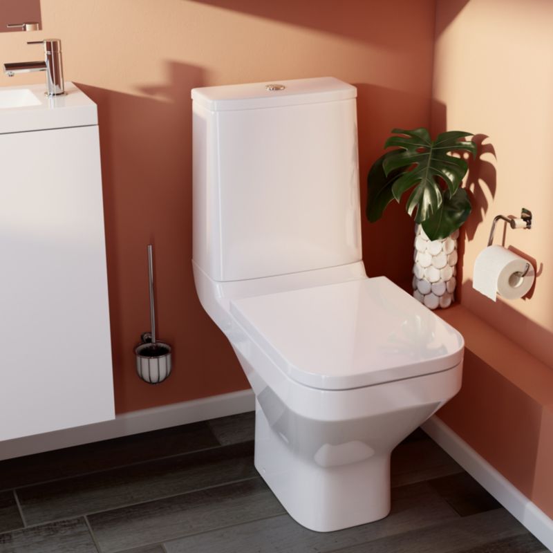 Teesta WC-sæde med soft-close i hvid duroplast
