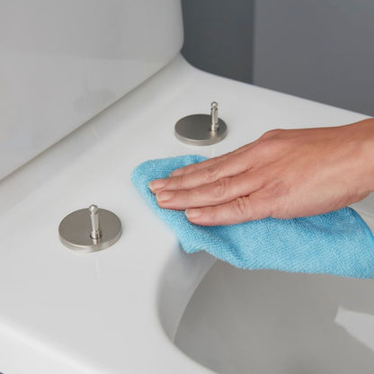 Toiletsæde Teesta Hvid Duroplast Blødt Lukkende