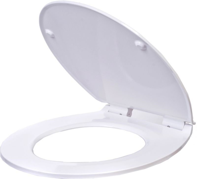 Ultra Slim WC-sæde i duroplast med soft-close, hvid