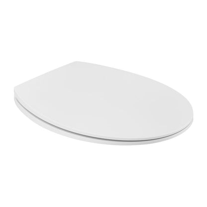 Toiletbræt med LED-lys 44,7x37,2 cm Hvidt Soft-close