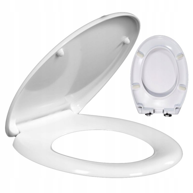 Toiletsæde med Soft Close Mont Blanc Hvid 1 stk. | 5903424750481