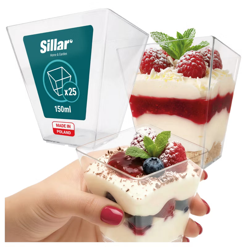 Dessertbægre 150 ml Transparent 25 Stk