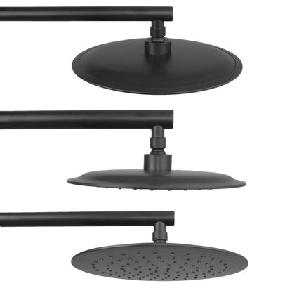 Deszczownica Prysznicowa 25 cm Czarny Mat