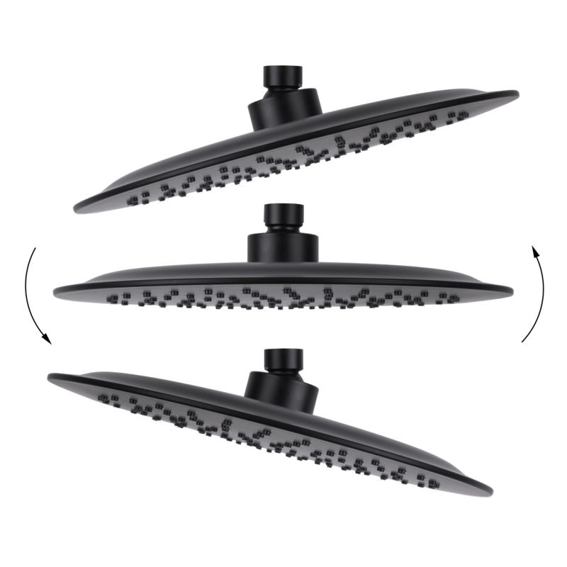 Deszczownica Prysznicowa 25 cm Czarny Mat