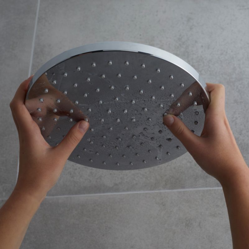 Hovedbruser Rund 25 cm Krom Vandbesparende 12 L/min