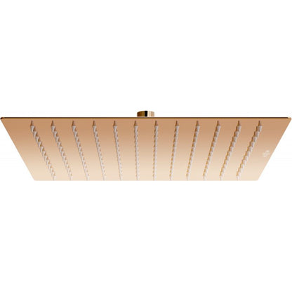 Kvadratisk Mexen Slim regnbruser i rosaguldfinish 30 x 30 cm 79130-60, 1 stk.