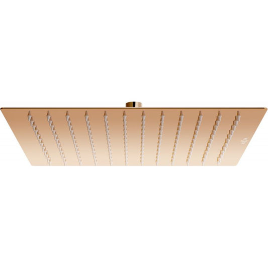 Kvadratisk Mexen Slim regnbruser i rosaguldfinish 30 x 30 cm 79130-60, 1 stk.