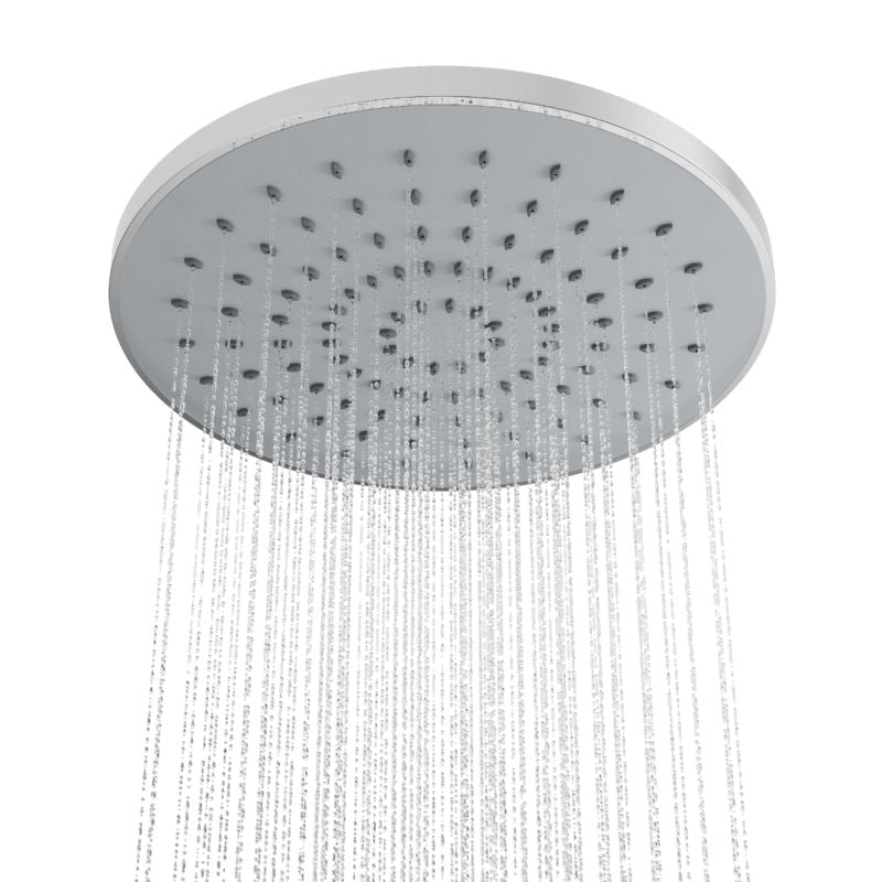 Rund Brusehoved 20 cm Krom PVC 1 stk.