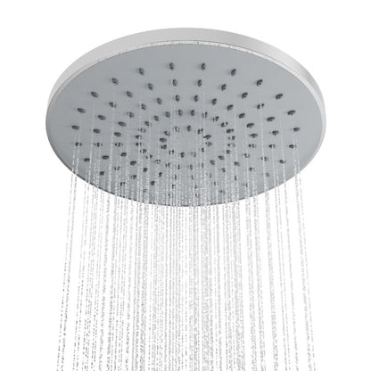 Rund Brusehoved 20 cm Krom PVC 1 stk.