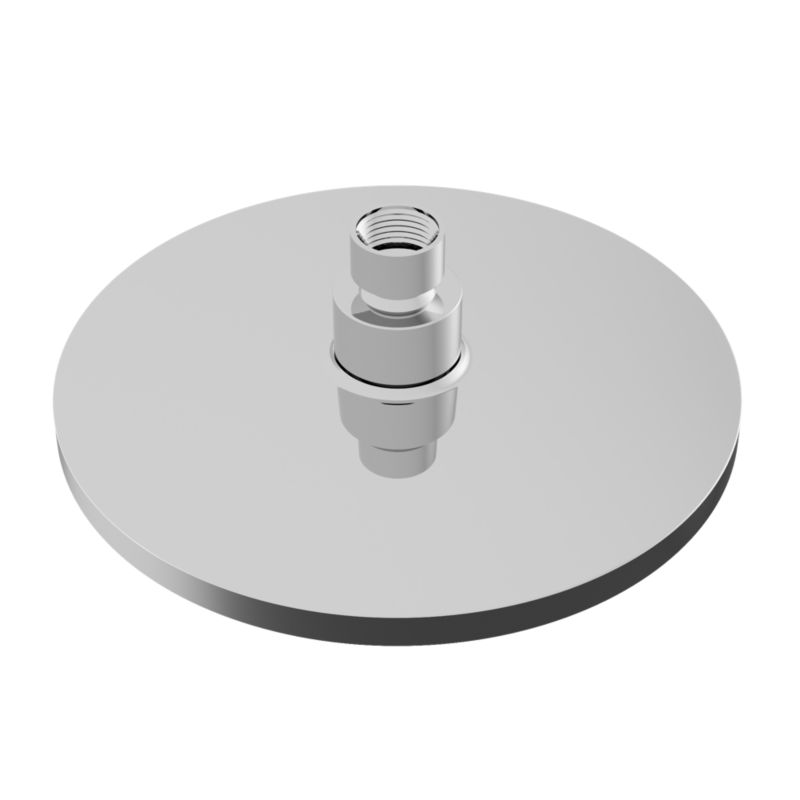 Rund Brusehoved 20 cm Krom PVC 1 stk.