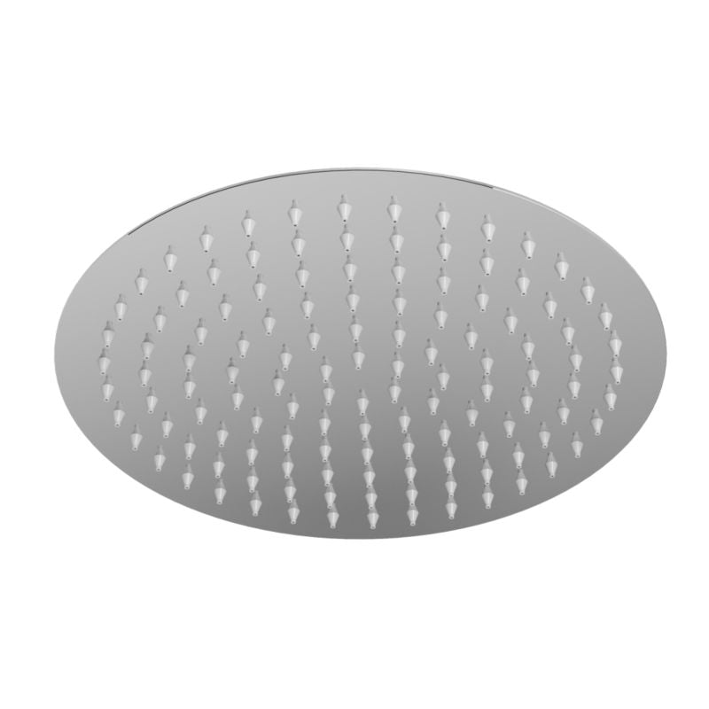 Rund Brusehoved 30 cm Krom Rustfrit Stål