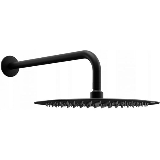 Rund Mexen Slim regnbruser sort 25 cm 1 stk.