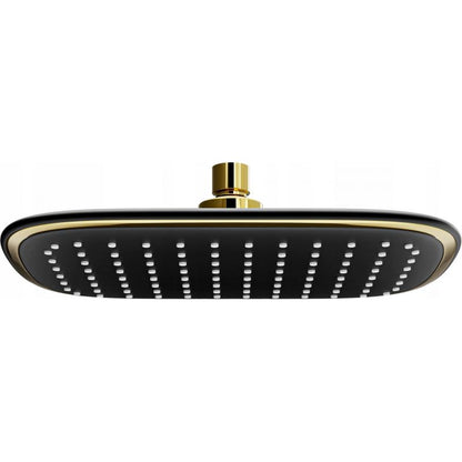 Rektangulær Mexen D-49 regnbruser sort/guld 25 x 19 cm 1 stk.
