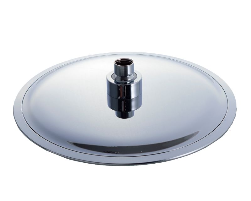 Brusehoved 25 cm Rundt Chrom Anti-Calc