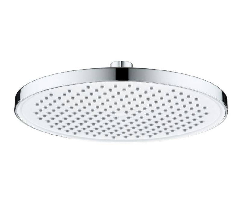 Brusehoved Regnskyl 245 mm Krom Hvid Skive 1 Stk