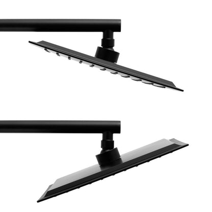 Firkantet brusehoved 25 x 25 cm sort | BP.BRG25-BLK