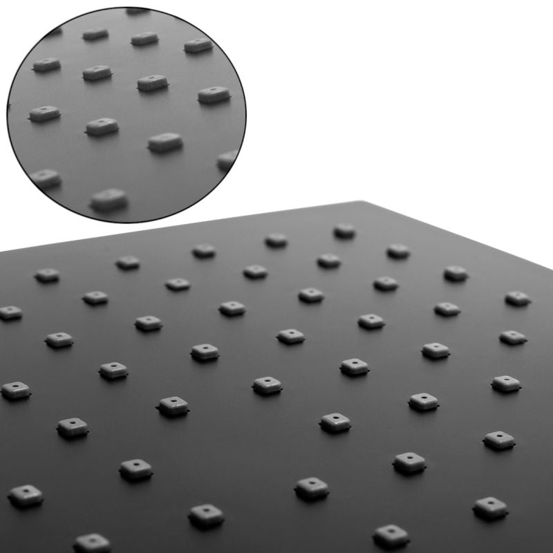 Firkantet brusehoved 25 x 25 cm sort | BP.BRG25-BLK