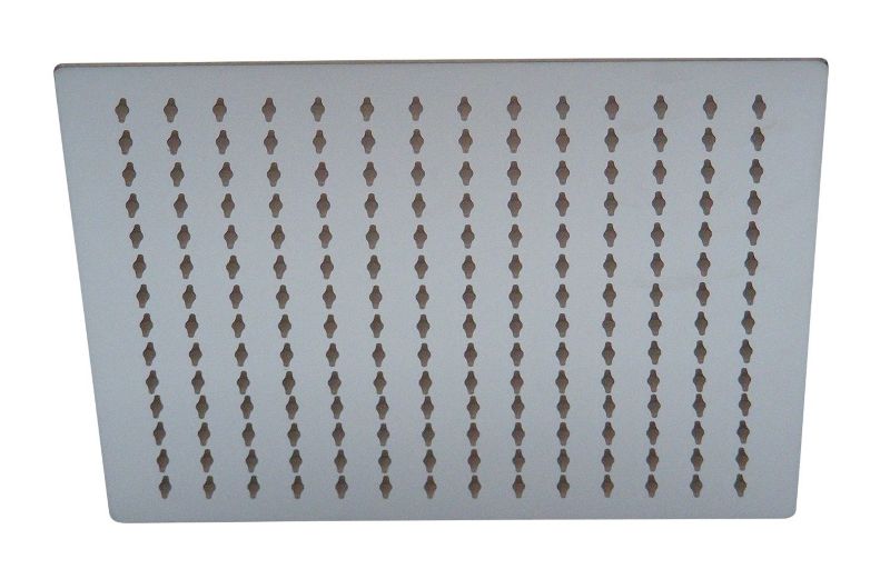 Firkantet Brusehoved 25x25 cm Rustfrit Stål Krom 121 Dyser