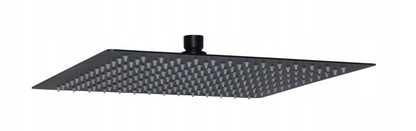 Kvadratisk Brusehoved 25x25 cm Sort Rustfrit Stål 121 Dyser | 5901811581601