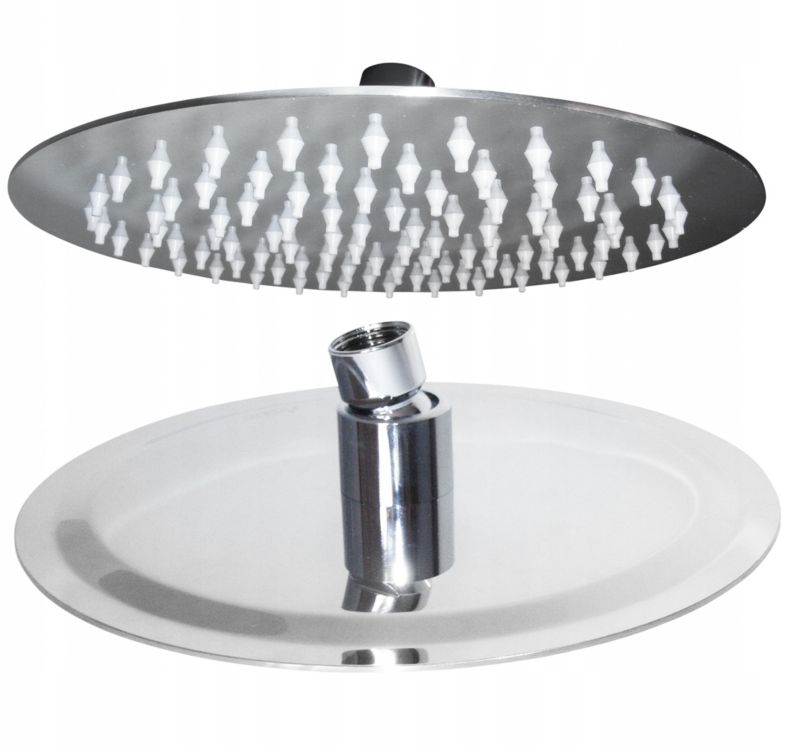 Brusehoved 25 cm Rustfrit Stål Rundt 126 Dyser