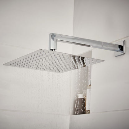 Upana regnbruser 30 x 30 cm krom