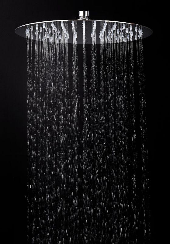 Uriah regnbruser, Ø 30 cm, krom