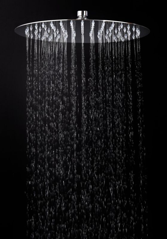 Uriah regnbruser, Ø 30 cm, krom