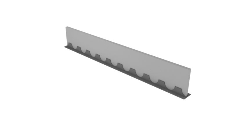 Dilatationsprofil 10 mm x 2 m Grå 20 Stk