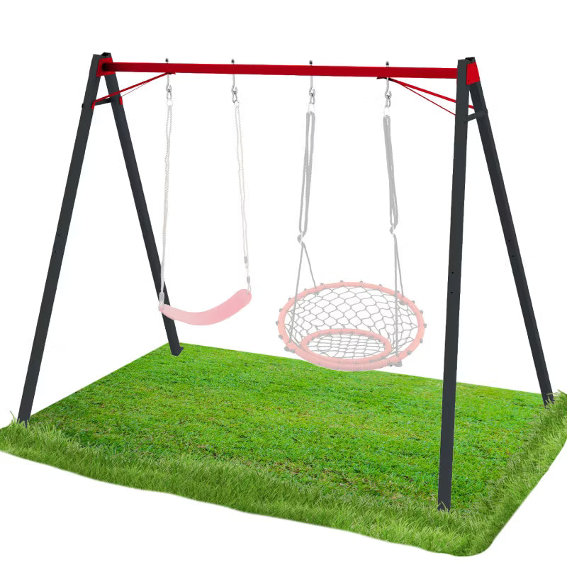 Gyngestativ Dobbelt 285x172x210 cm Sort Metal